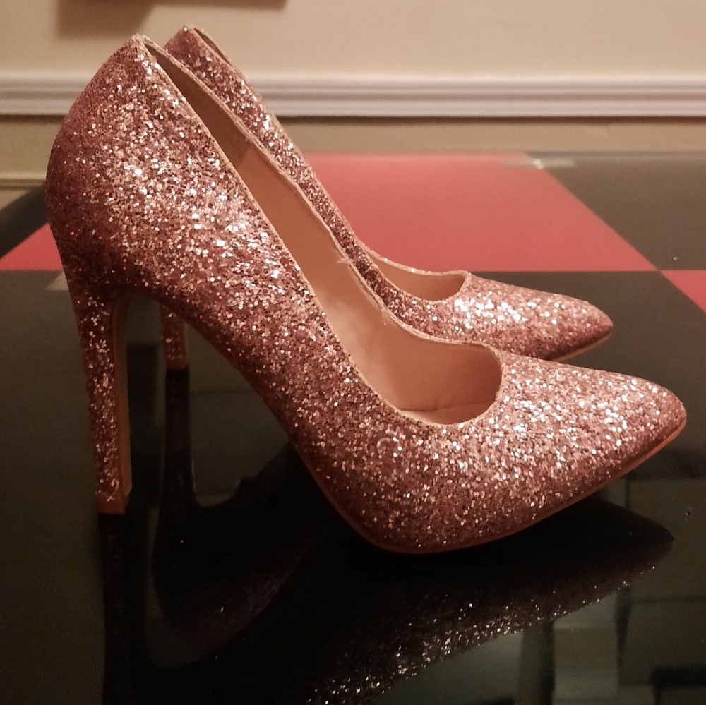 Rose Gold night out heels